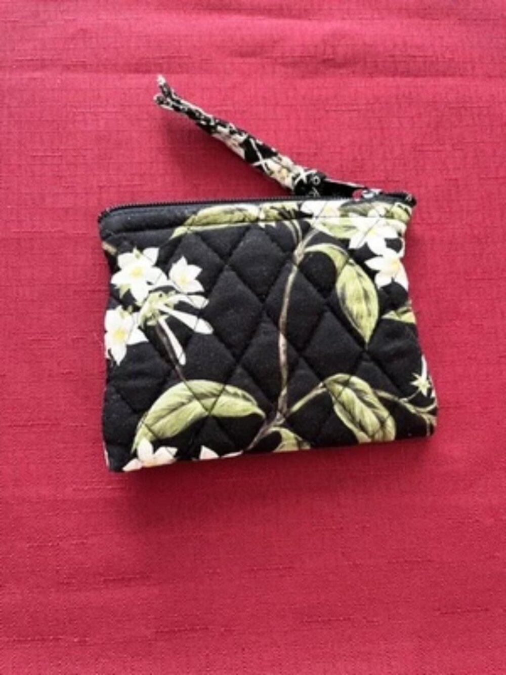 Vintage Vera Bradley Jasmine Pattern Quilted Coin Purse Wallet